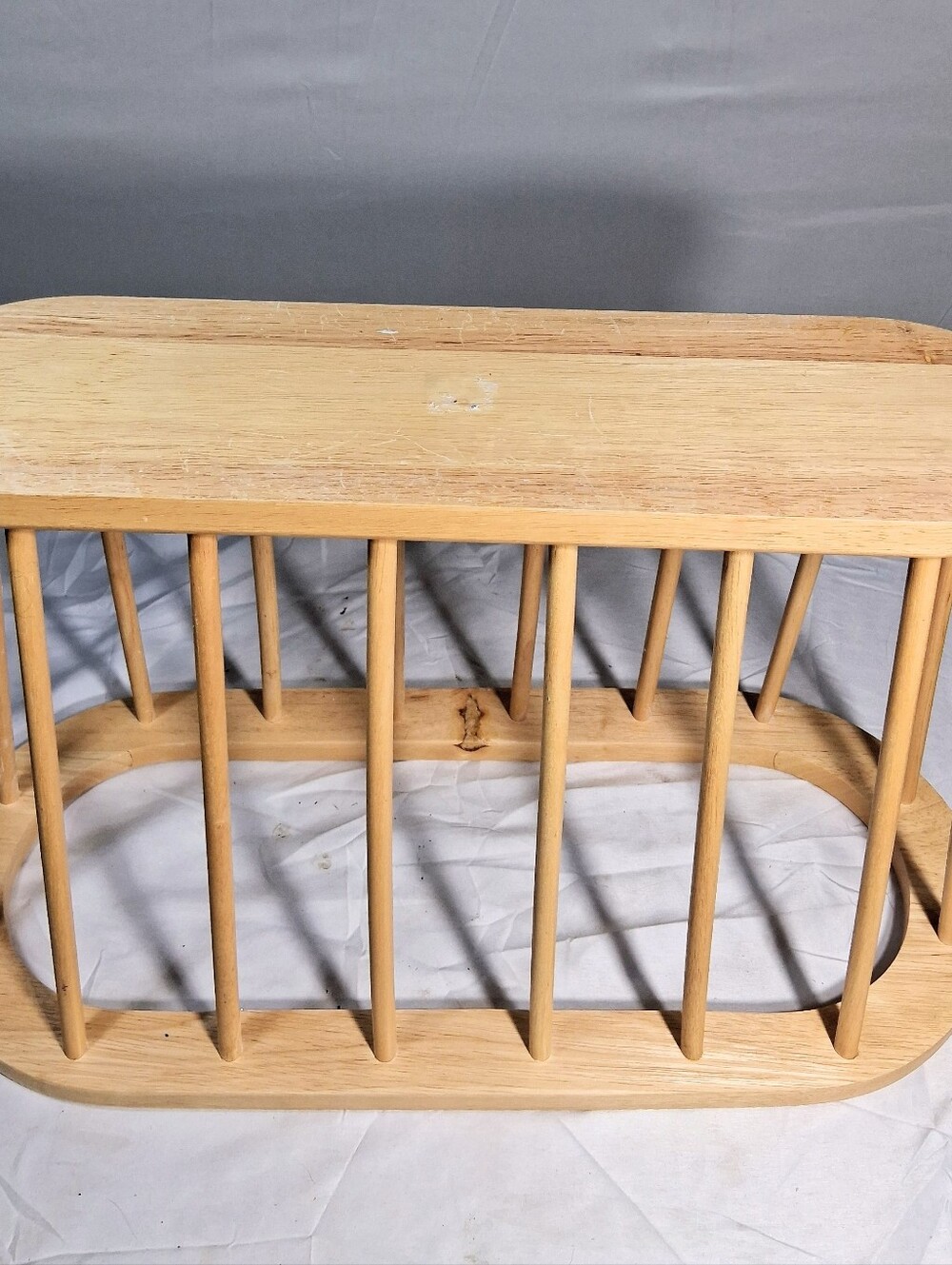 Blond Wood Mid Century 17" Long X 7" Wide Large Magazine/Record Rack - Picture 9 of 10